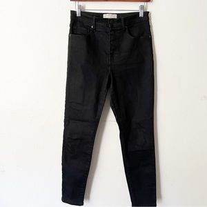 Everlane The High Rise Skinny Jean Exposed Button Fly Sz 28 Ankle Minimalist